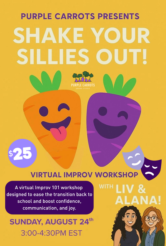 Shake Your Sillies Out! 🤪 Virtual Improv Workshop (Ages 15+) - August 2025