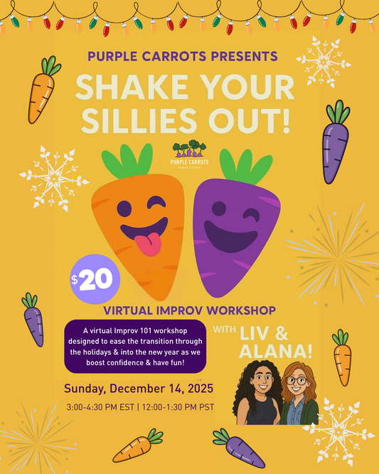 Shake Your Sillies Out! 🤪 Virtual Improv Workshop (Ages 15+) - December 2025